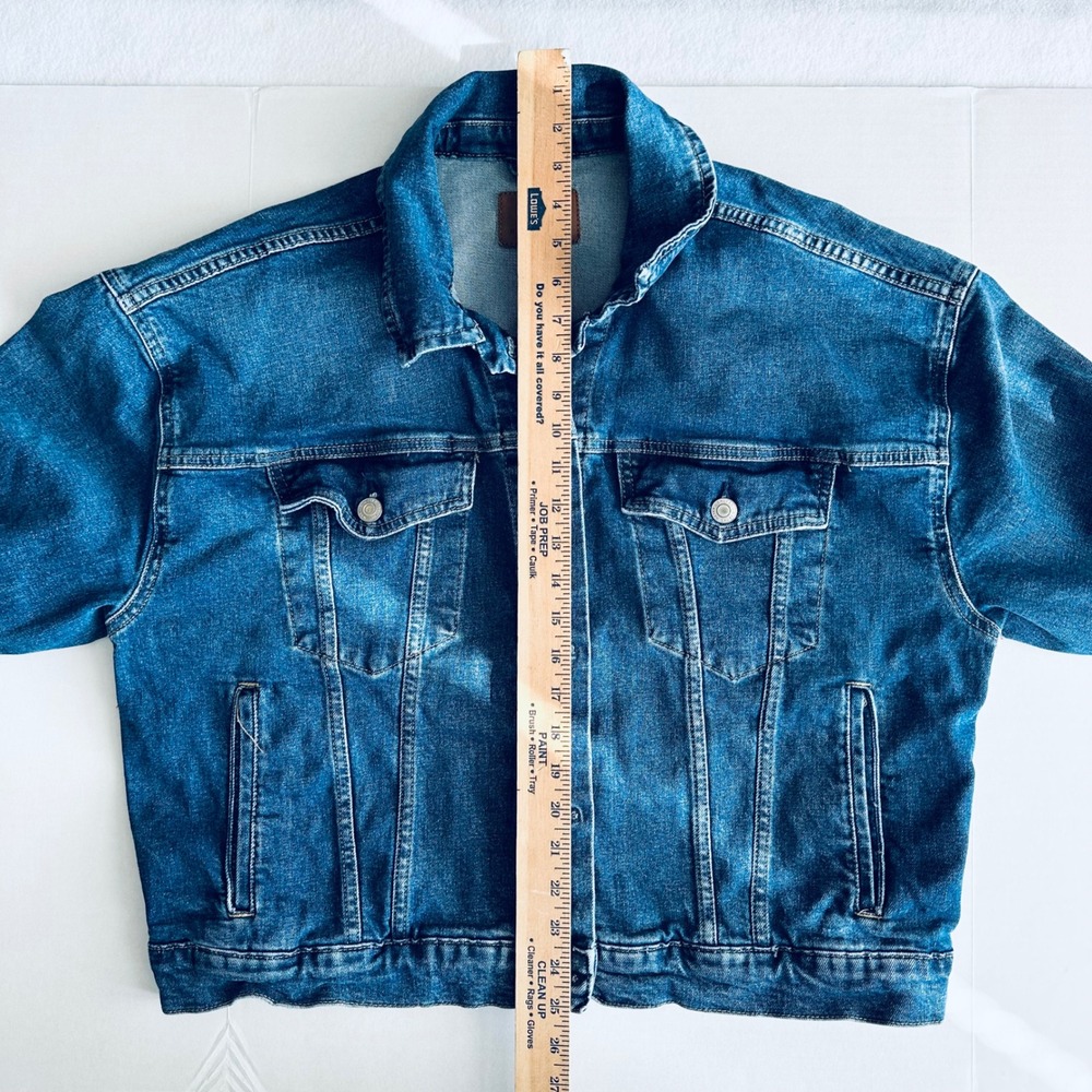 Lauren Ralph Lauren Womens Blue Denim Trucker Jacket Medium Wash Size Large - Picture 5 of 7